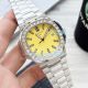 Replica Patek Philippe Nautilus Stainless Steel Strap Yellow Face Silver Bezel Watch  (3)_th.jpg